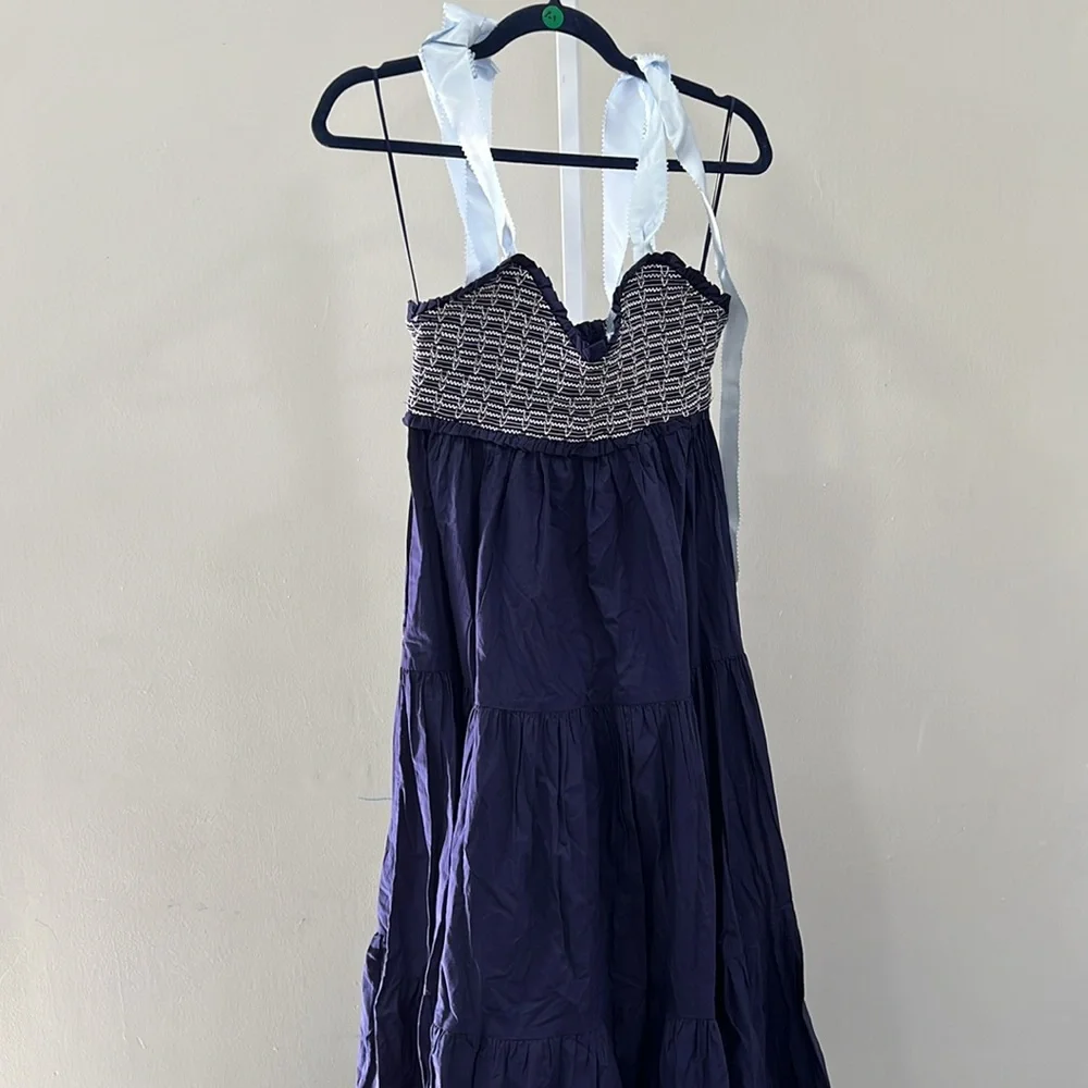 FREE PEOPLE Bluebell Solid Maxi Dress in Eclipse - Picture 4 of 11